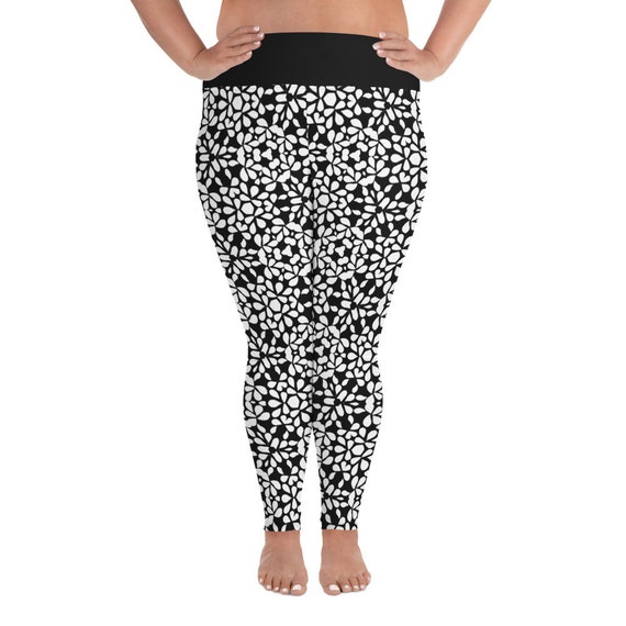 Curvy Girl Stretch Pants, Plus Size Leggings, Four Way Spandex Tights, Super Comfortable Summer Festival Wear from Frenchtoastygood