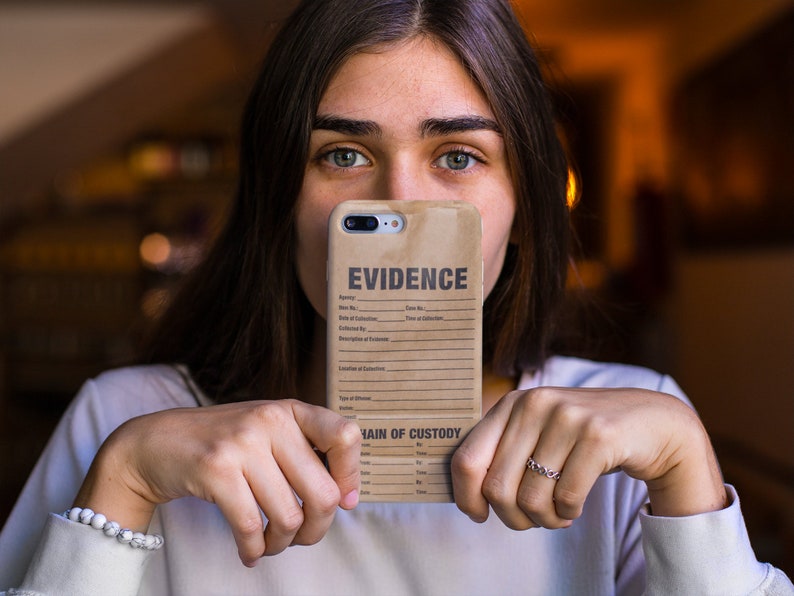 Evidence True Crime Phone Case iPhone 15 14 Forensic Detectives, Lawyers, Criminal Justice Fans image 4