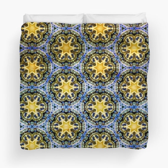 Magic Star Duvet Cover, Available in Twin, Queen, King Sizes, Soft Cotton Underside, Machine Washable from Frenchtoastygood