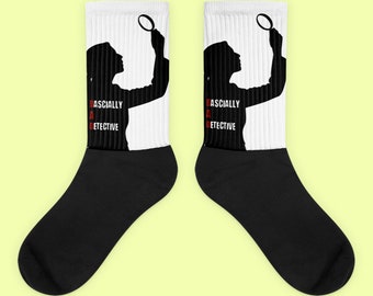 True Crime Socks, Basically a Detective Sock Gifts for Crime Junkies, Nancy Drew, Murderinos, SVU, Sherlock