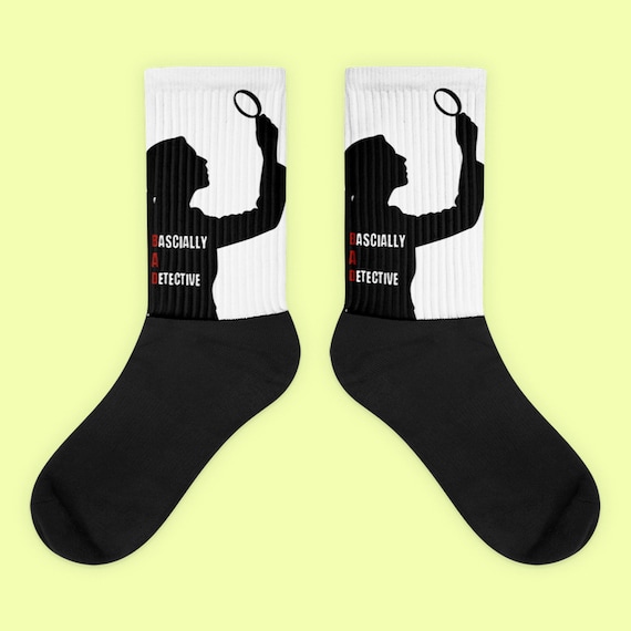 True Crime Socks, Basically a Detective Sock Gifts for Crime Junkies, Nancy Drew, Murderinos, SVU, Sherlock