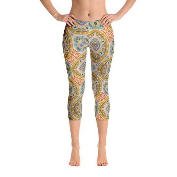 Capri Leggings Cute Ladies Activewear Loungewear Yoga Workout Tights