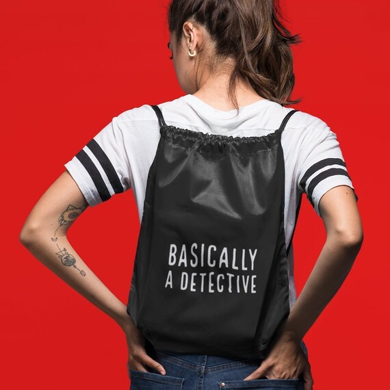 Basically a Detective Backpack, True Crime Tote Bag for Murderinos, SSDGM