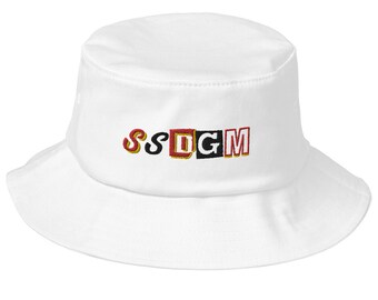 SSDGM Old School Bucket Hat, My Favorite Murder, Embroidered Cap, Vintage Style