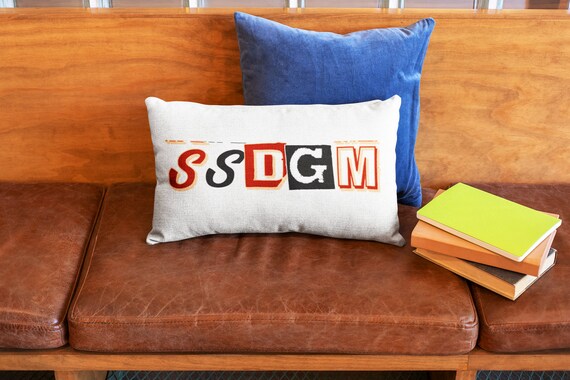 Stay Sexy SSDGM Pillow, Murderino Gifts and True Crime Decor, Rectangle Pillow Cushion with Removable Washable Cover