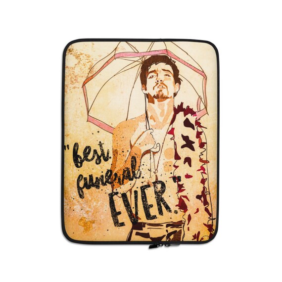 The Umbrella Academy Laptop Sleeve, Number 4 Klaus Hargreeves Art and Quote, 13 or 15 inch Computers