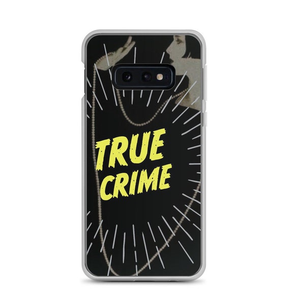 True Crime Aesthetic Phone Case with Retro Vintage Graphics Galaxy s8 s9 s10
