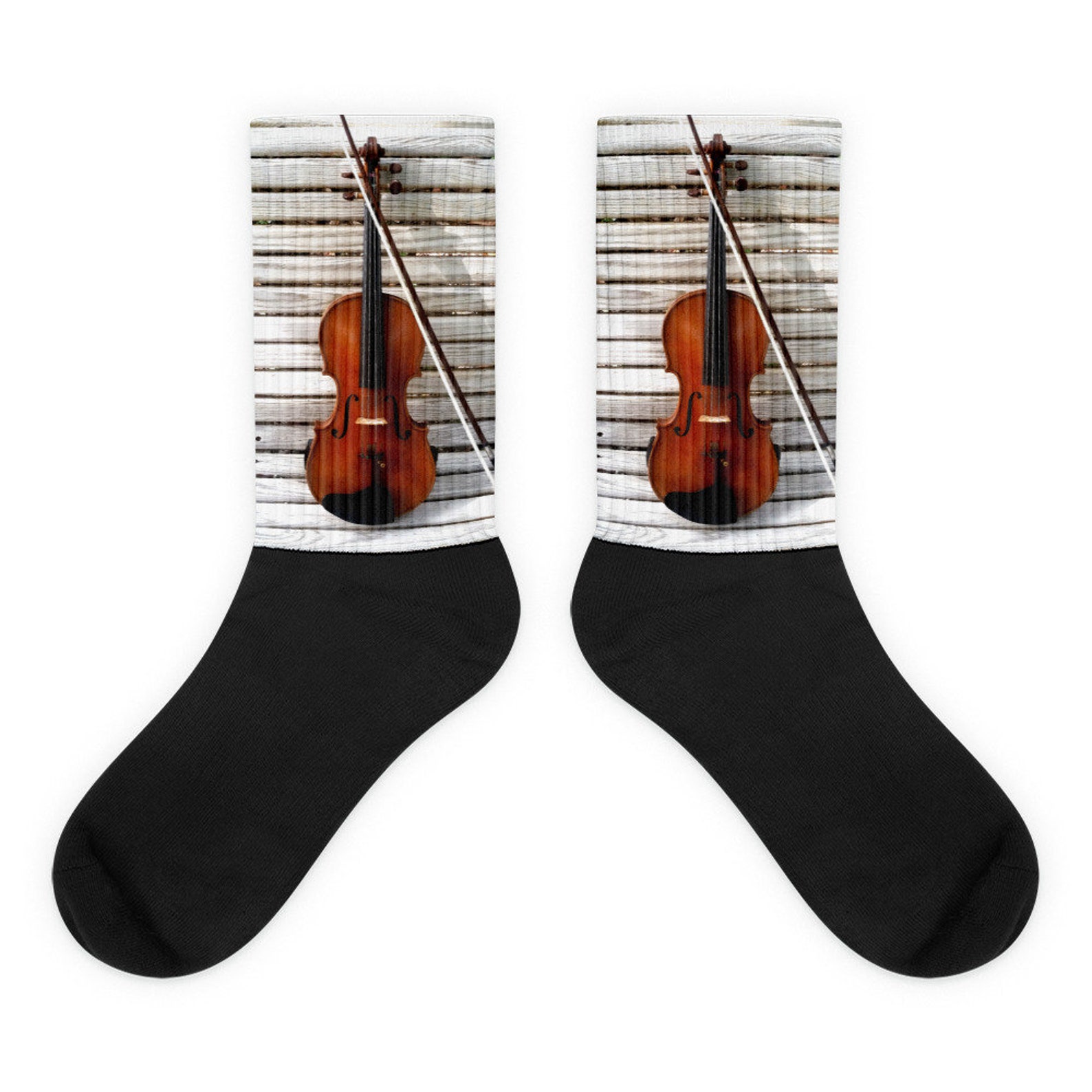 Violin Socks Gifts for Violinist Violin Player Custom Etsy