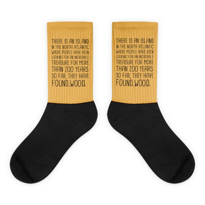 Oak Island Mystery Socks, Money Pit Treasure Hunt, Oak Island Curse Show Fan Gift Gold