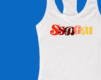 SSDGM Women's Racerback Tank Top, My Favorite Murder Murderino Tanktop, Casual Summer Crime Junkie Gift Idea