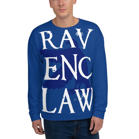 Potterhead Unisex Sweatshirt, Ravenclaw Blue, Modern Logo Fandom Shirt