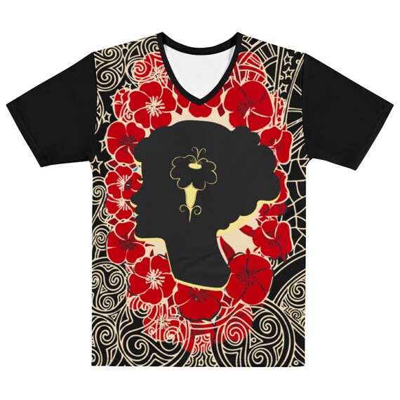 Gothic Aesthetic T-shirt, Arsenic and Old Lace, Full Print V-neck Unisex Shirt