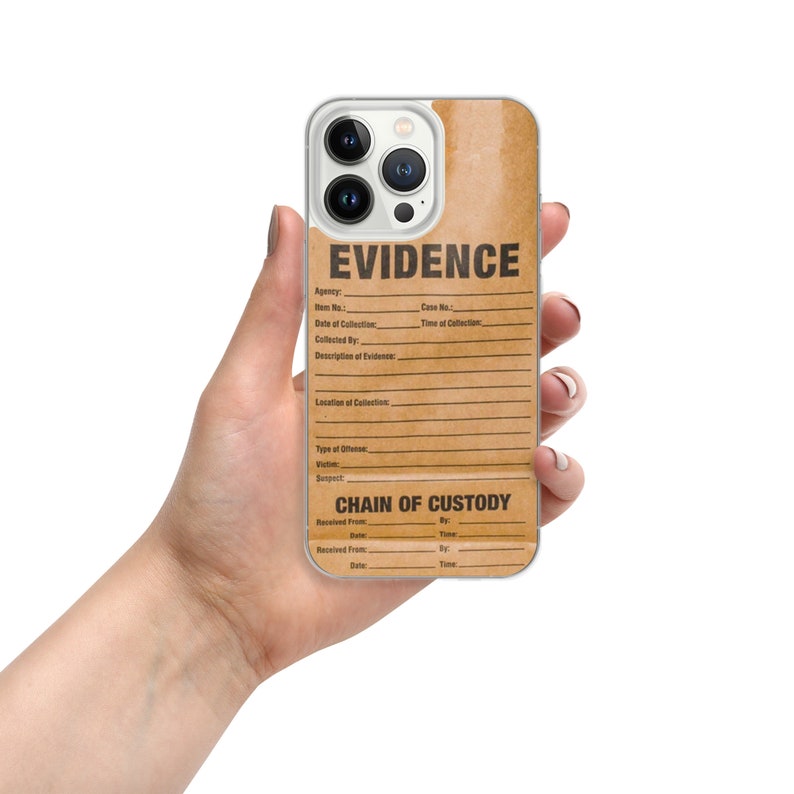 Evidence True Crime Phone Case iPhone 15 14 Forensic Detectives, Lawyers, Criminal Justice Fans image 9