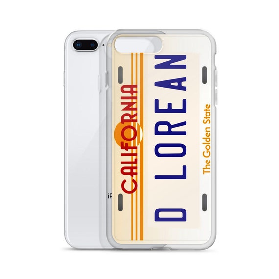 DeLorean iPhone 11 Case, Back to the Future Car License Plate Phone Cover, Samsung Galaxy, Retro Movie Gifts