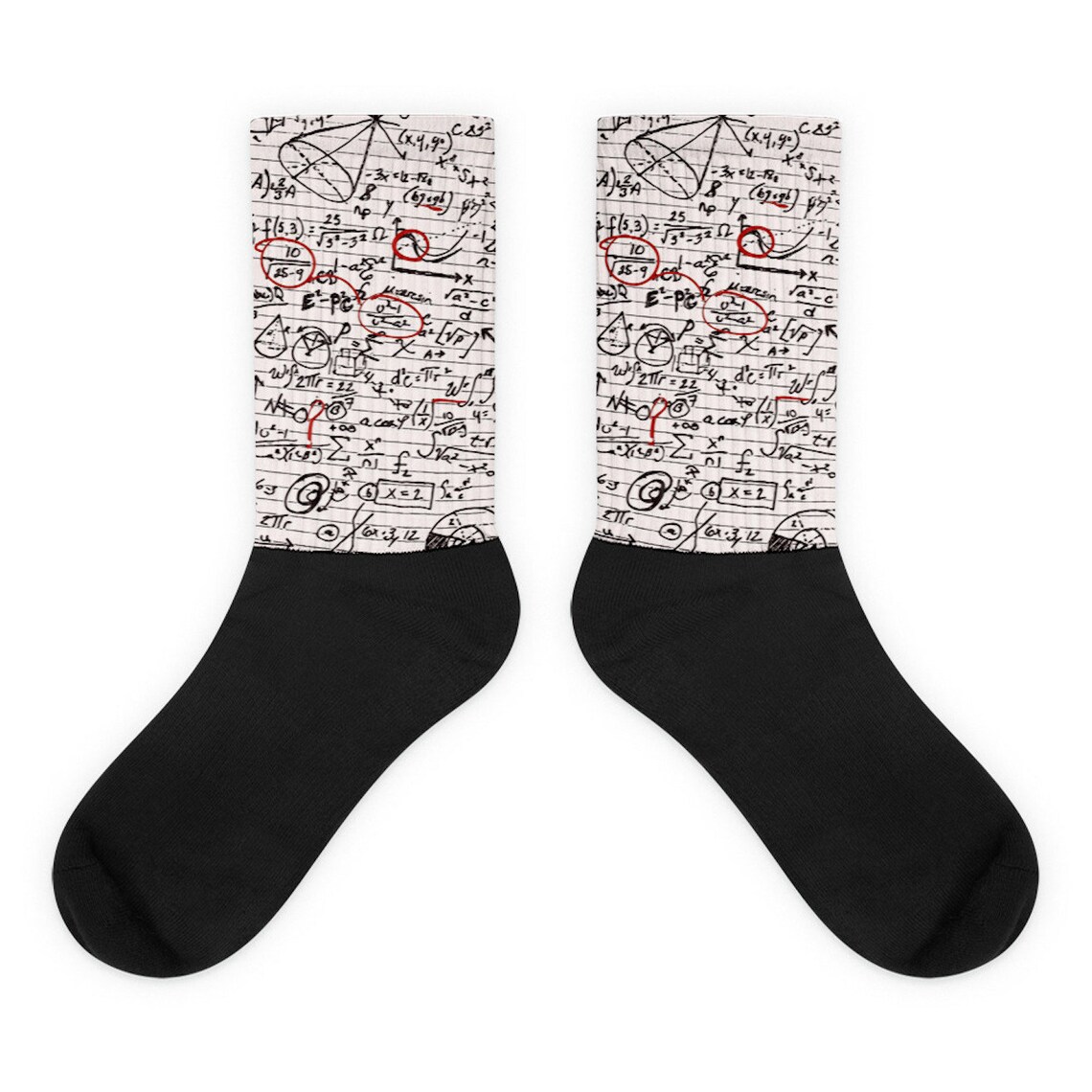 Geeky Math Socks Nerd Fashion Geek Gift Cute Comfy Socks - Etsy