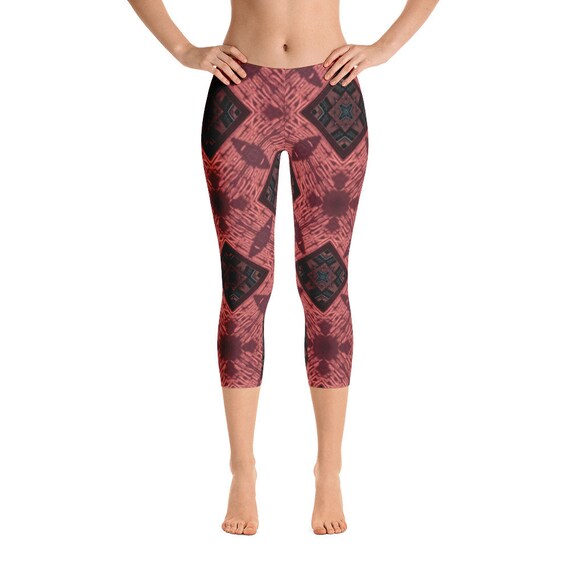 Activewear Leggings, 4 Way Stretch Capri Pants, Footless Tights for Dance, Festivals, Yoga