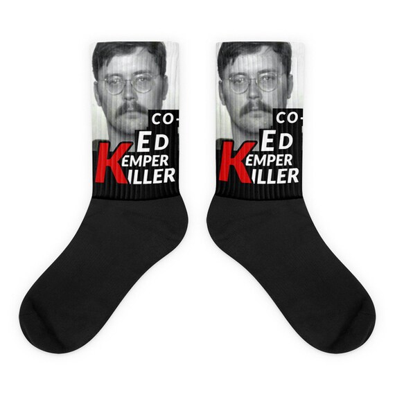 Ed Kemper, the Co-Ed Killer Socks, True Crime Gift, Serial Killer Socks from Frenchtoastygood