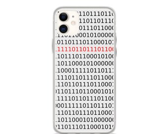 Binary Code Phone Case, Computer Digits, Bits, Geeky Print Cover for iPhone, Samsung Galaxy