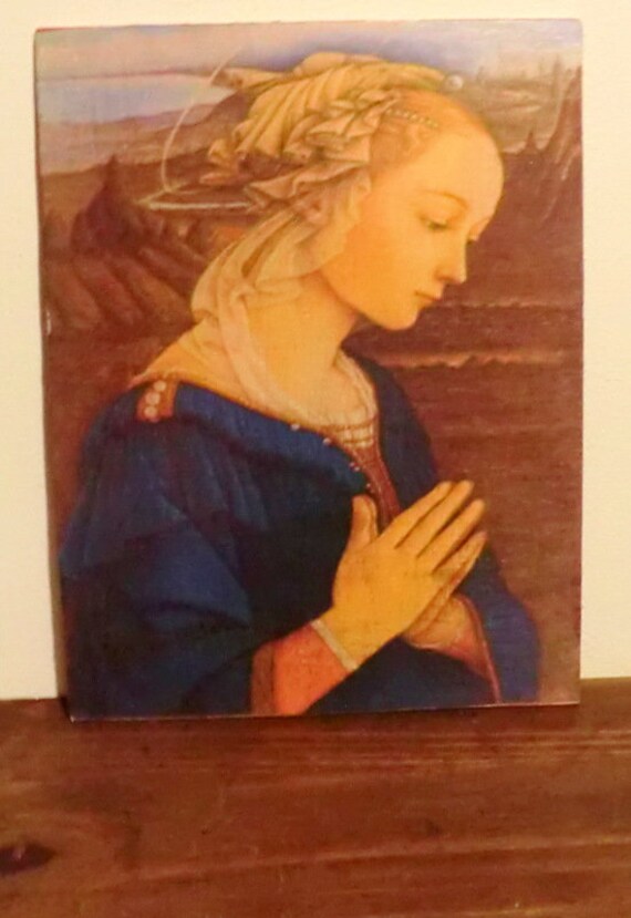 Fra Filippo Lippi La Virgen de la Roca impresi n de arte Etsy Espa a