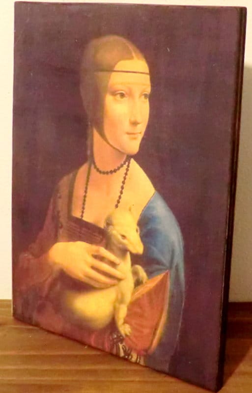 Leonardo DaVinci La Dame L hermine 1488 1490 Impression D art Sur leonardo-davinci-la-dame-l-hermine-1488-1490-impression-d-art-sur