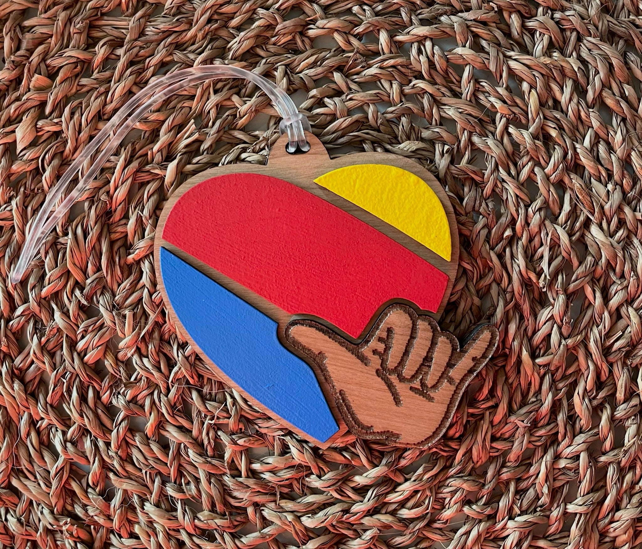 Engraved Hawaiian Themed Airline Inspired Luggage or Bag Tag