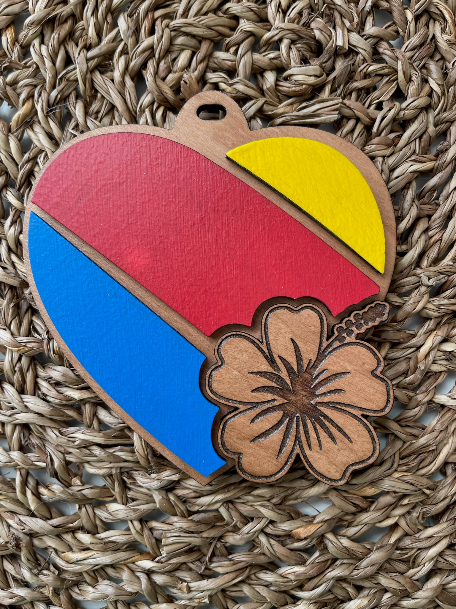 Engraved Hawaiian Themed Airline Inspired Luggage or Bag Tag