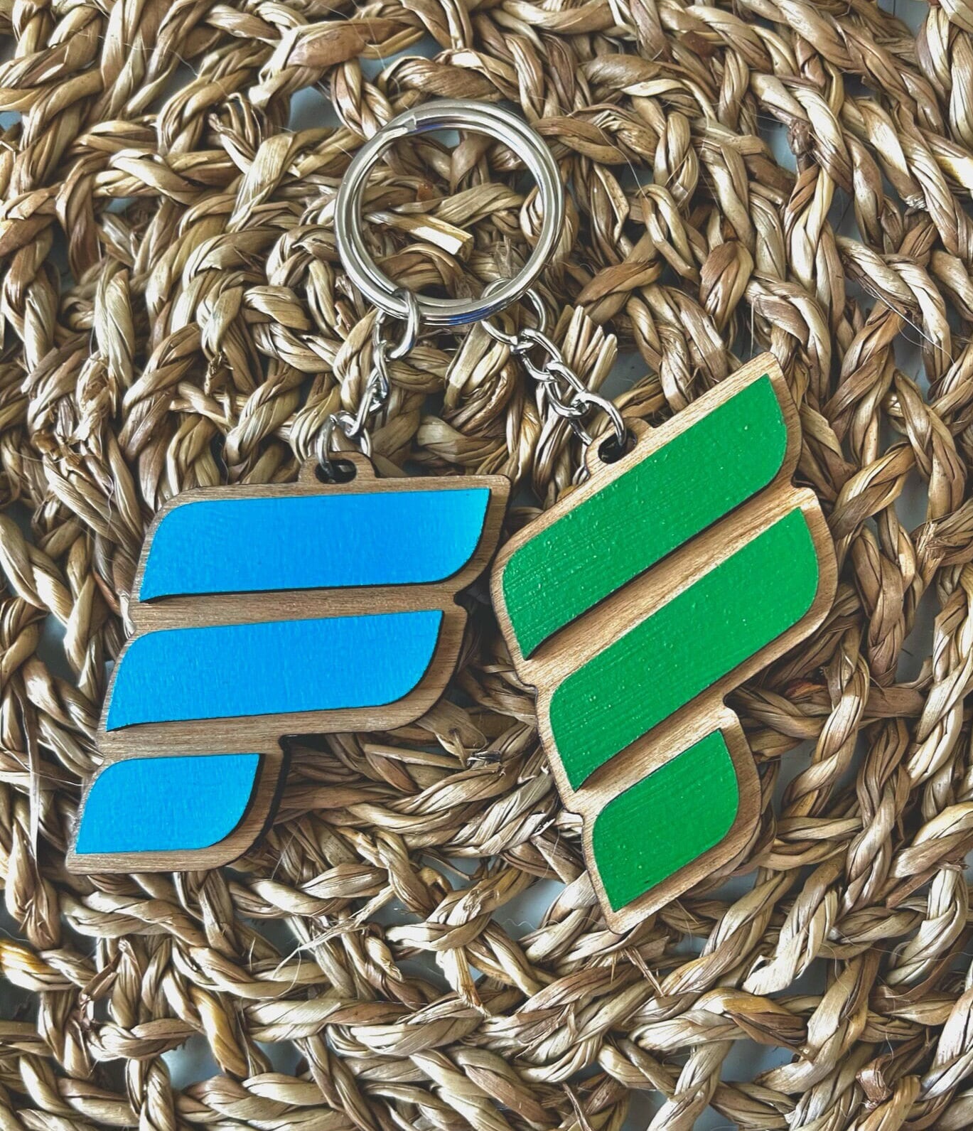 Key Chain Airline Inspired - Aviation themed cherry wood tag perfect for a zipper pull, backpack - f
