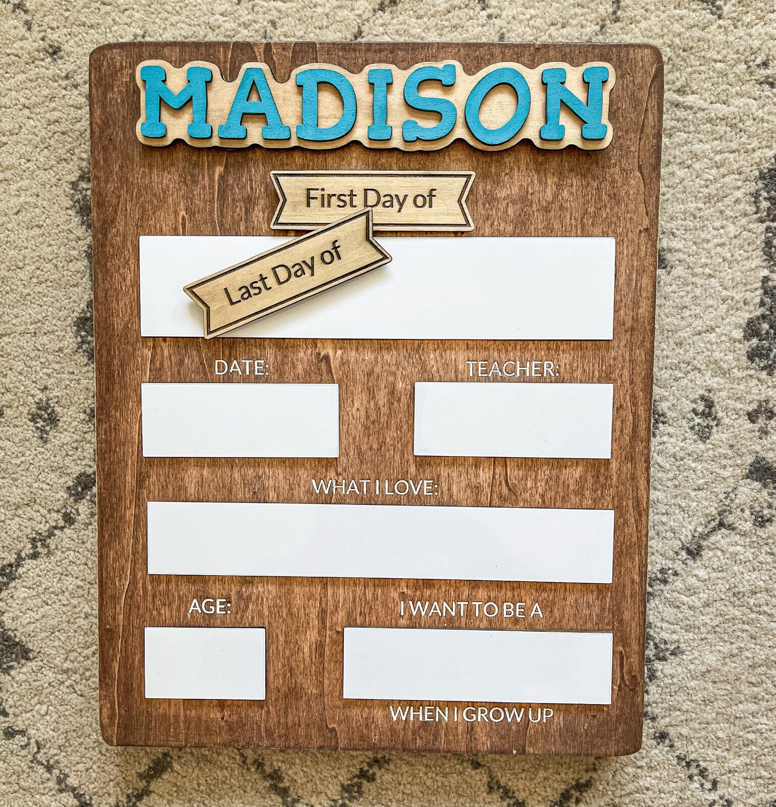 First Day of School Sign, Customized Back to School, Wooden School Sign, First Day Of Board, Last Da
