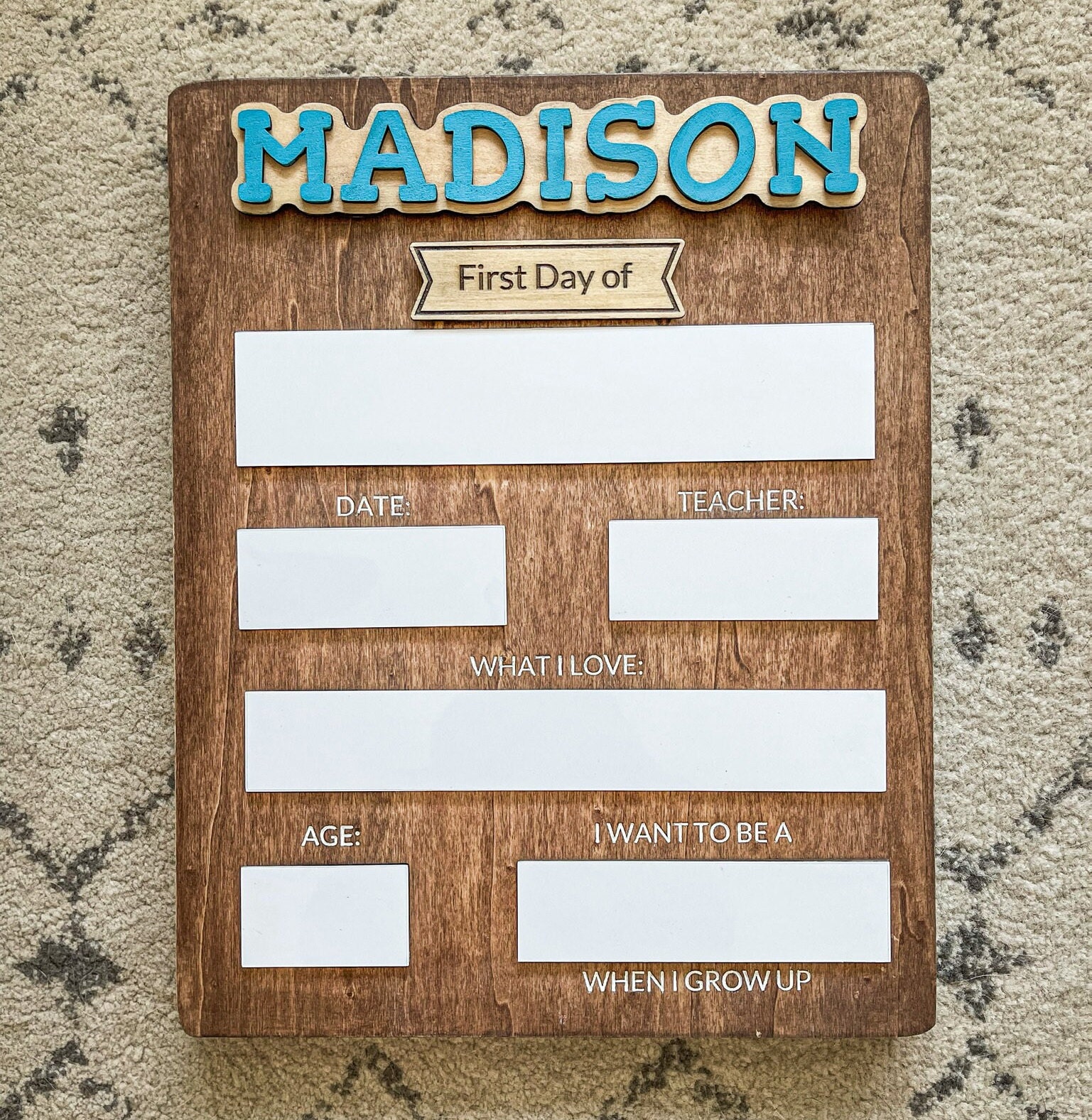 First Day of School Sign, Customized Back to School, Wooden School Sign, First Day Of Board, Last Da