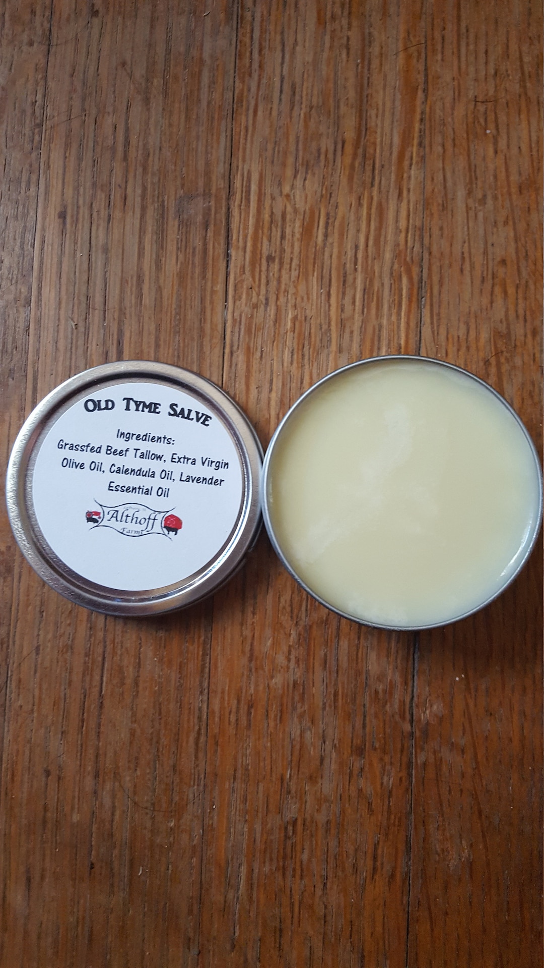 Grassfed Beef Tallow Salve 2oz Lavender, Peppermint, Arthritis, Sinus