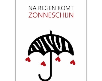A set of 5 postcards-after rain comes sunshine