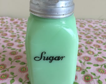 Beautiful Vintage Jadeite McKee Roman Arch Sugar Shaker