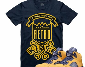 jordan 5 michigan shirts