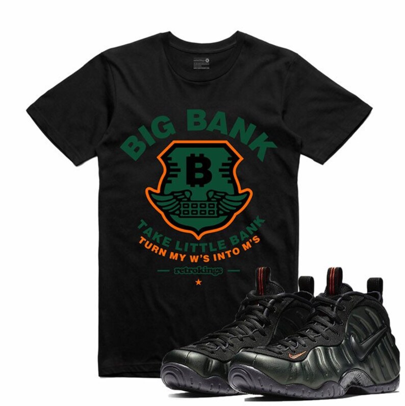 nike air foamposite pro sequoia shirt