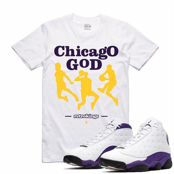 jordan 13 shirt purple