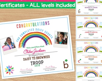 Scout Bridge Certificates: Editable Canva Template (Digital Download)