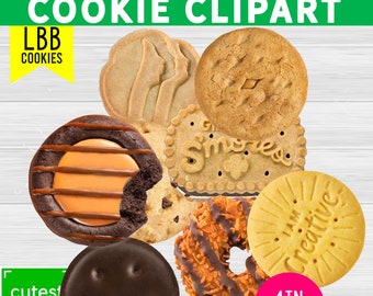 Girl Scout Cookie Clip ART LBB for Cookie Booth Decoration,Cookie Flyers, Cookie Websites