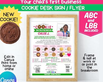 Scout Cookie Flyer Sales Desk Sign 8x10 (Printable)