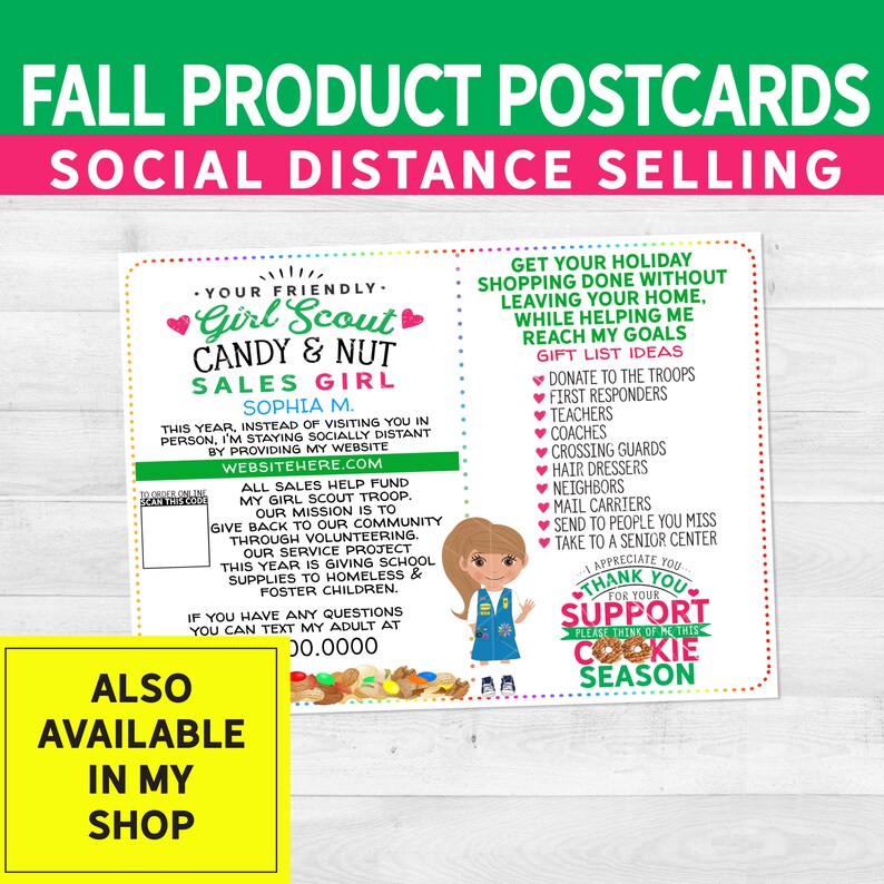 ABC Girl Scout Cookie Donate to Local HEROS Printable Poster | Etsy