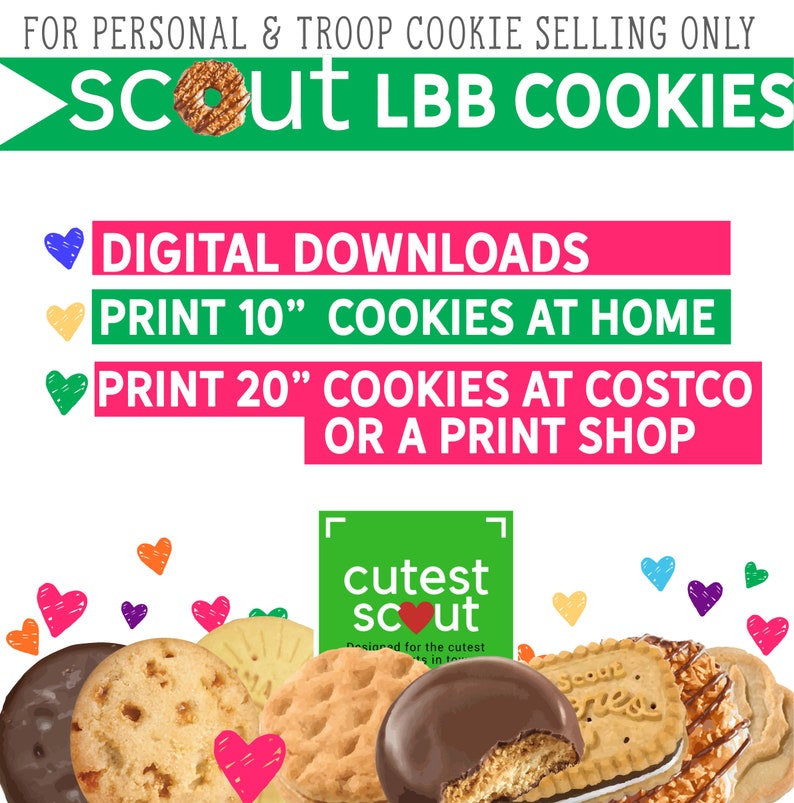 2023 Girl Scout Cookie Props New Cookie Raspberry Rally LBB Etsy