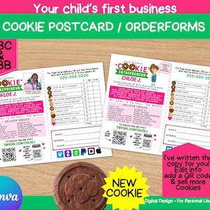 Scout Cookie Postcards (Digital Download) ABC and LBB, New Cookie