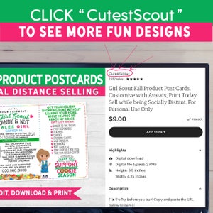 Girl Scout Cookie Door Hangers LBB Printable New Cookie Menu. Leave these everywhere you go. 2 Downloads Unlimited Personal Printing image 7