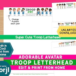 Troop Letterhead Multi - Level Troop Girl Scouts