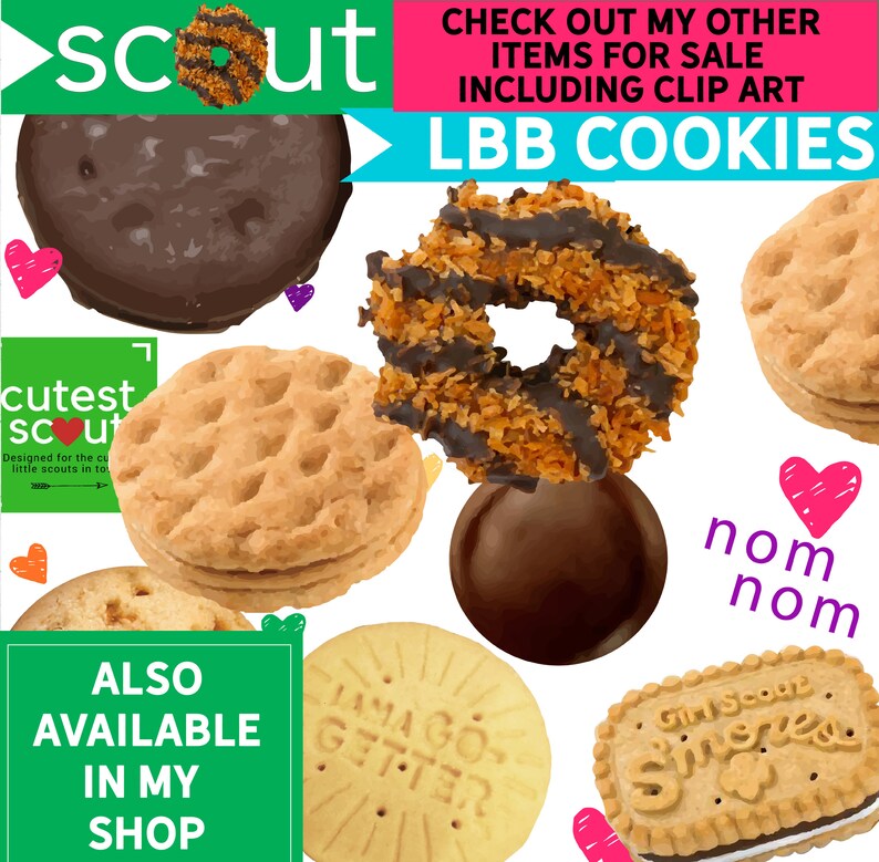 Girl Scout Cookie Door Hangers LBB Printable New Cookie Menu. Leave these everywhere you go. 2 Downloads Unlimited Personal Printing image 8