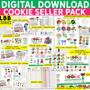 2024 Girl Scout Cookie Seller MEGA Pack, Digital Download, LBB Cookies (for One Family ONLY) 2 Downloads, Unlimited Personal Printing
