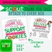 Girl Scout Cookie THANK YOU Tags Attach to every box for repeat Customers, 2' and 3' Printable ABC (Personal Download)