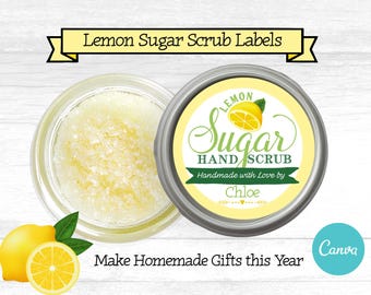 Lemon Sugar Scrub Label