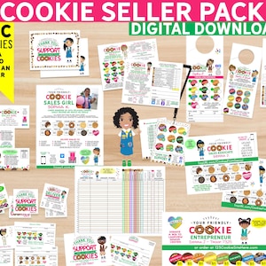 Paquete MEGA de vendedora de galletas de Girl Scout, descarga digital, galletas ABC (solo para una familia), 2 descargas, impresión personal ilimitada