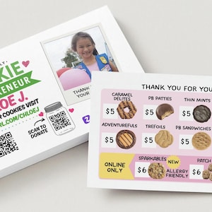 Scout Cookie Business Cards: ABC Design (DIY Printable)