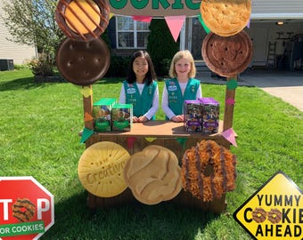 Scout Cookie Booth Props: Stop for Cookies Traffic Signs and props (Digital Downloads) ABC and LBB Cookies